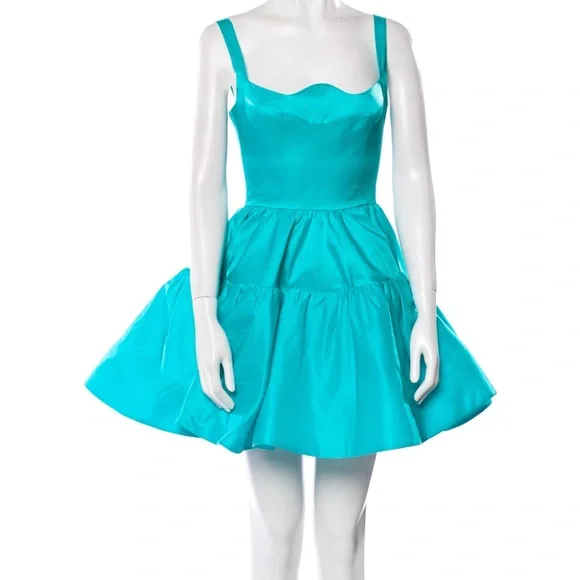 Leo Lin Kaylee Turqoise Mini Dress AU4/US0 NWT